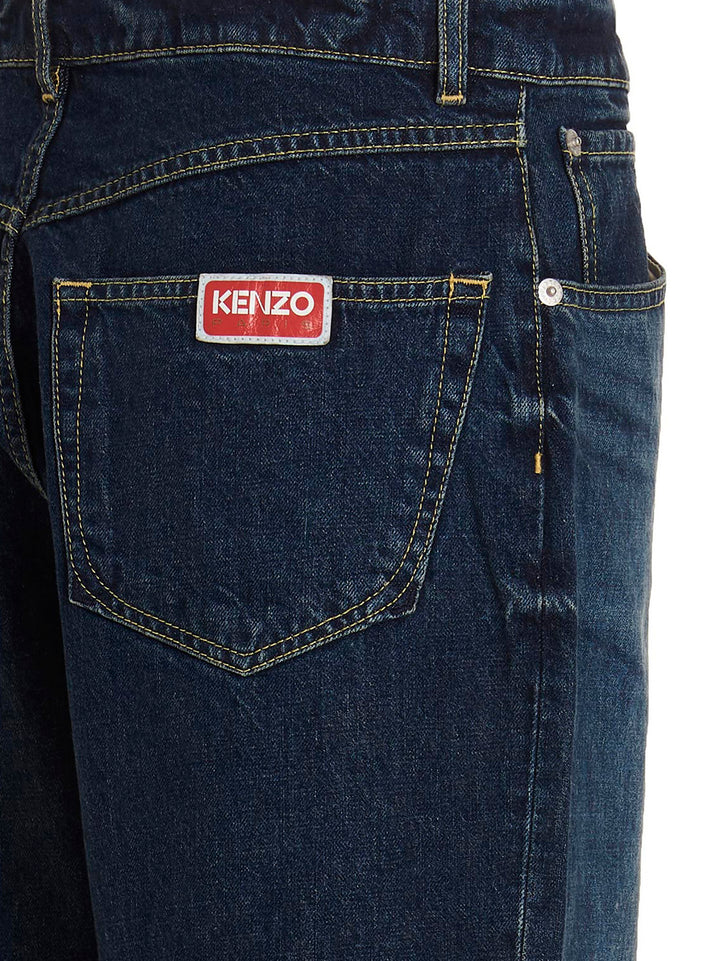 Kenzo Darkstone Suisen Relaxed Jeans - Blue | 286ea47a0c3af24b4120456340b9a52520719e9b
