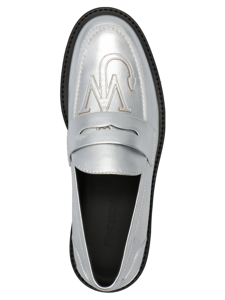 J.W. Anderson Logo Loafers - Silver | aad46d90bb64e9134fc057ec7da673715036c0ae