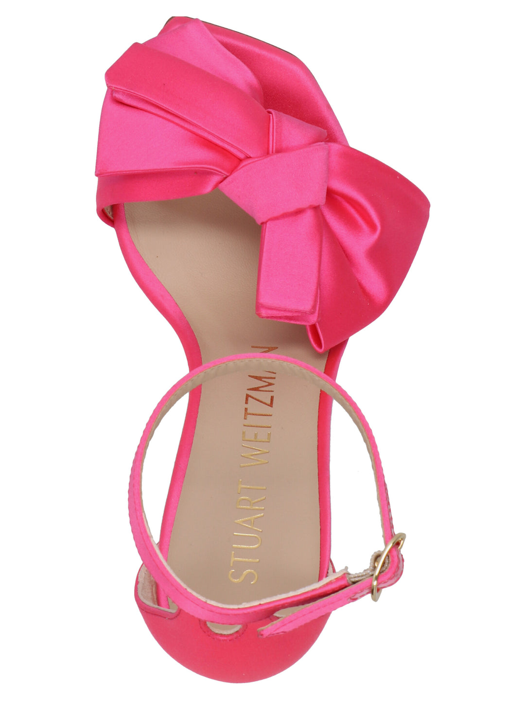Stuart Weitzman Nudistcurver Loveknot Sandals - Fuchsia | 872537848de3f8a9735fc017d0ca126ed58ca127