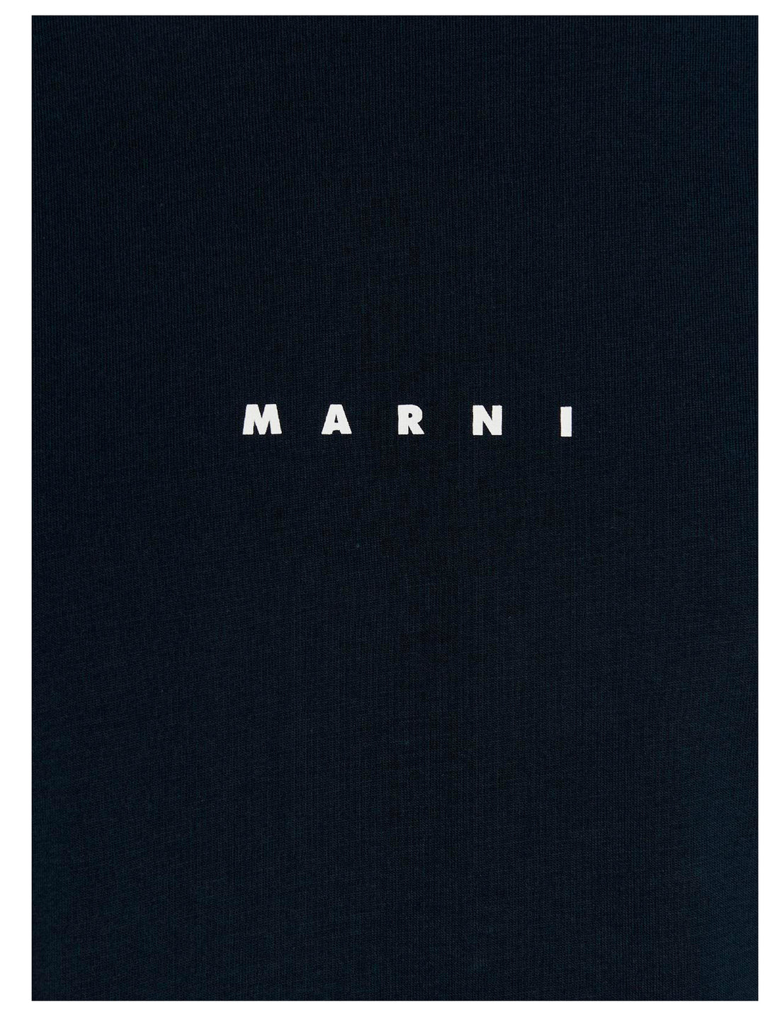 Marni Logo Printed T-shirt - Blue | 7008a559251f28b8f745c79688764f94cea029b0