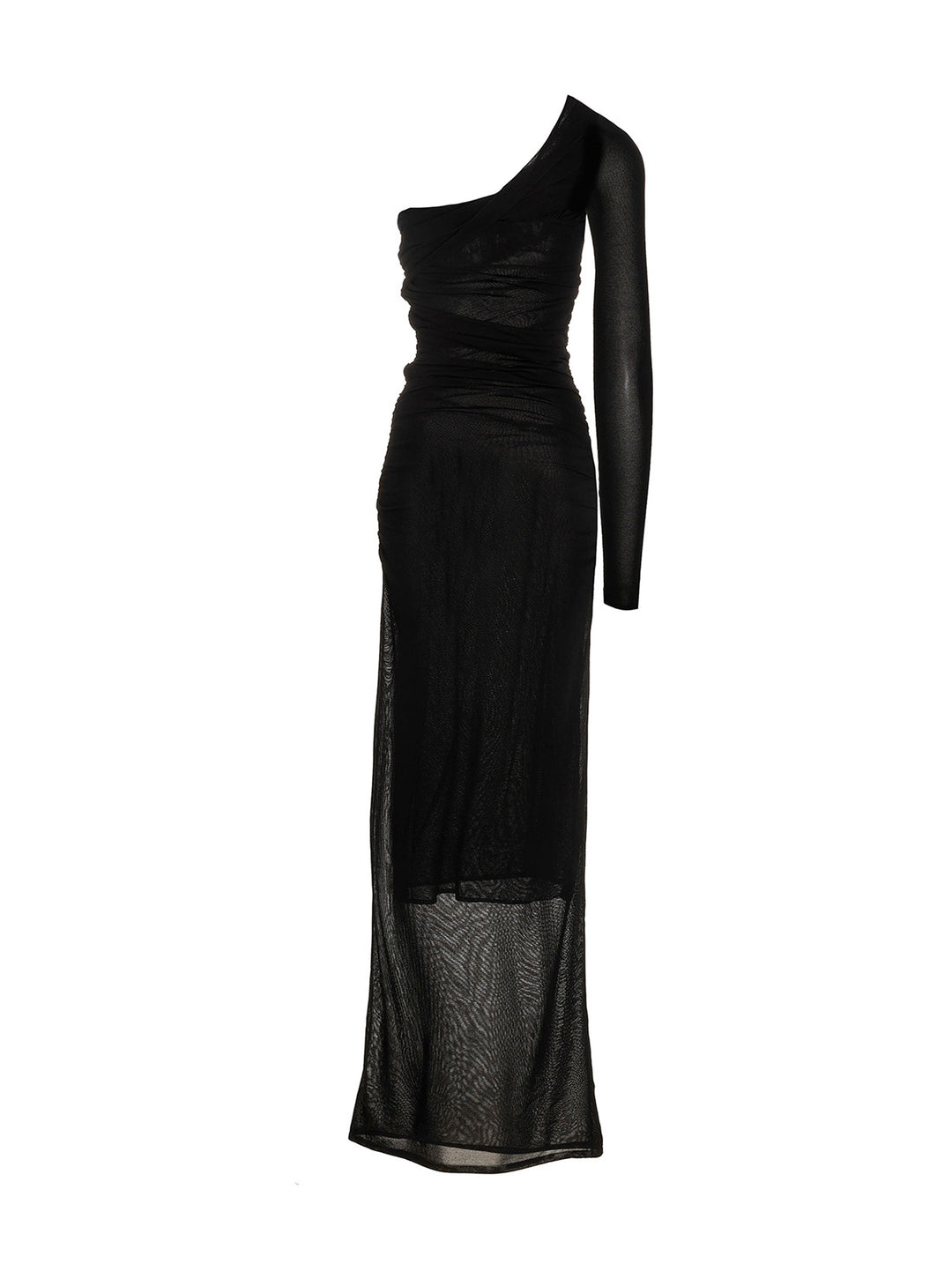 Saint Laurent Draped Long Dress Dresses - Black | 9fb3667d13d18549edfada278fb6a57cc0b24bf9