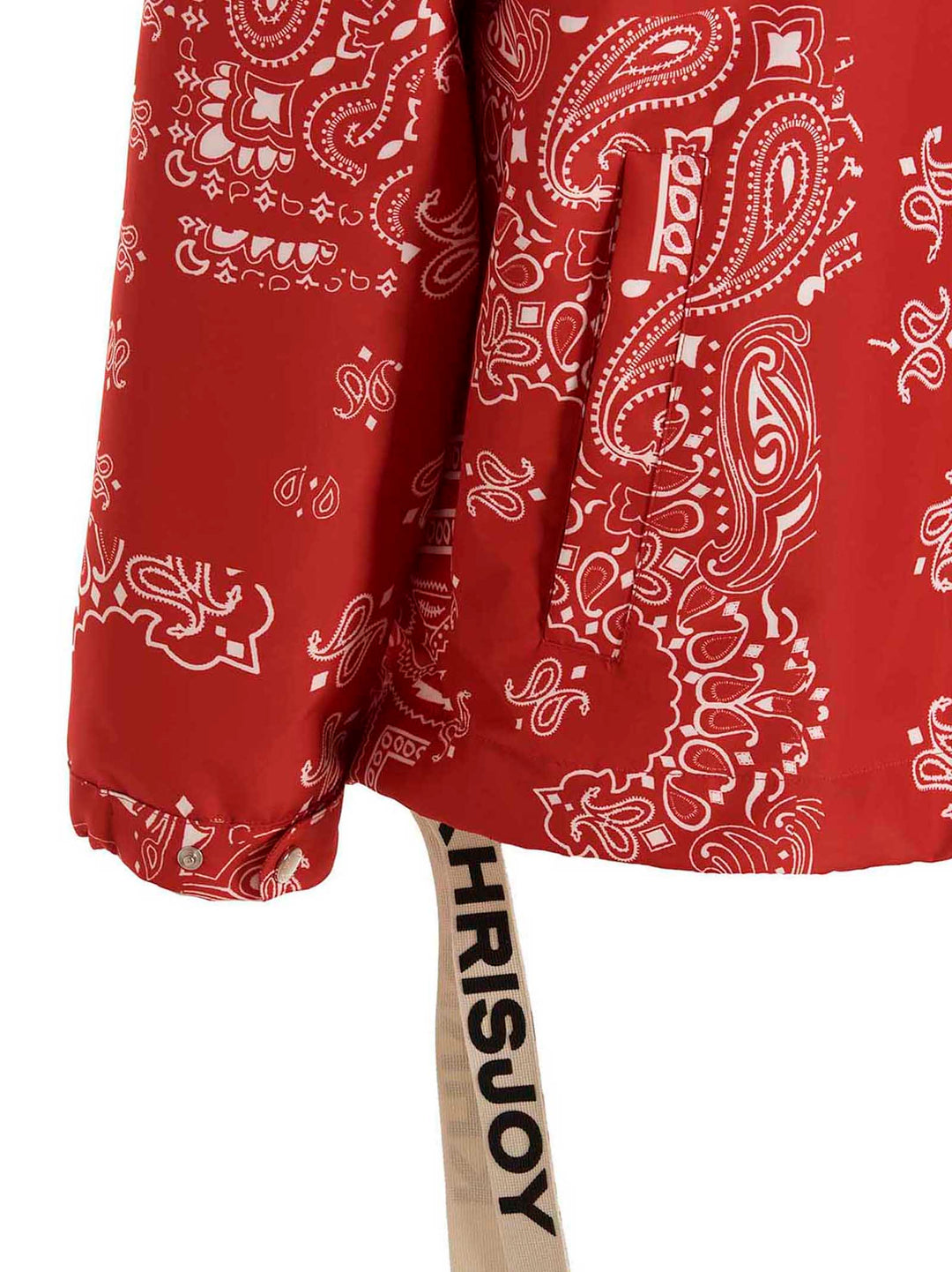 Khrisjoy Windbreaker Bandana Hood Puffer Jackets - Red | eb0eb5cca5bf60b529e10896f2e133992c6cb627