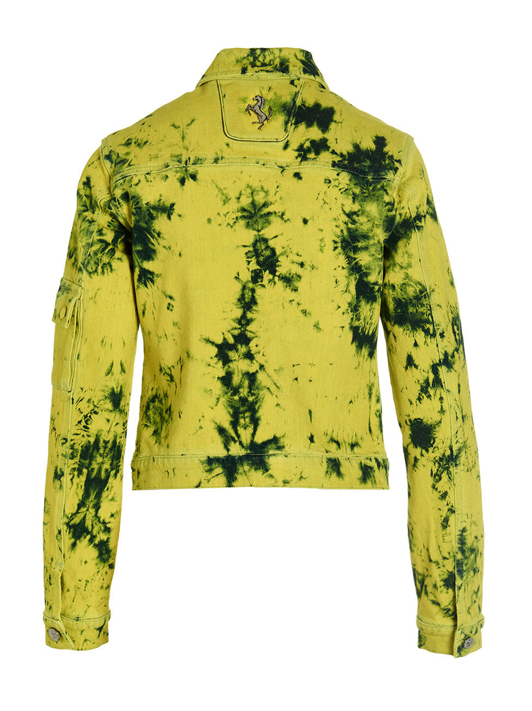 Ferrari Tie-Dye Denim Jacket Puffer Jackets - Yellow | 69dc3d57ca24985716247bfa1e72e20f4ec8ef51