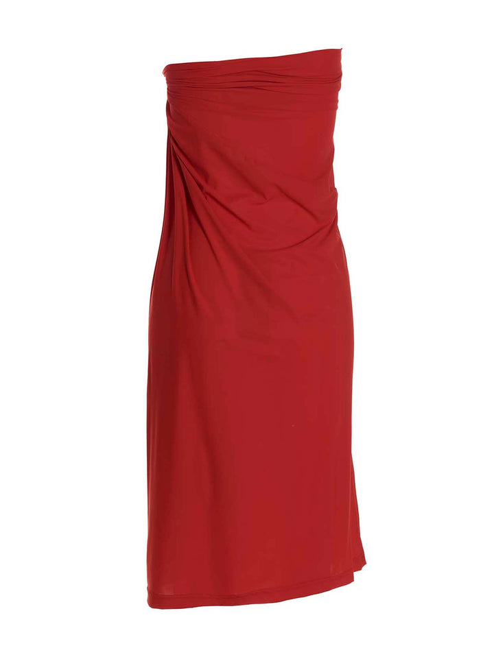 Atlein Gonna Lunga Nodo Skirts - Red | 86904f0ac3a78368e0c4bbac013952439e60ca85