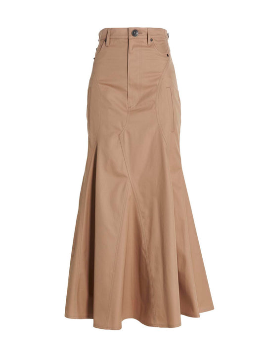 Maxi Skirt Skirts Beige