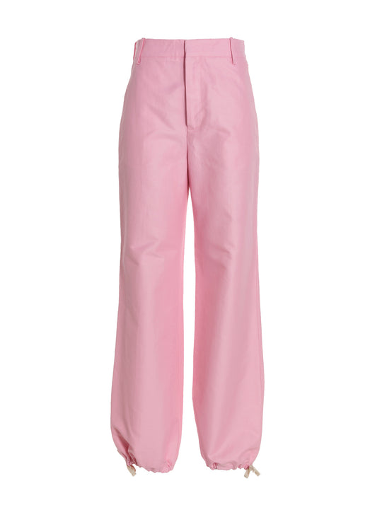 Logo Embroidery Pants Pink