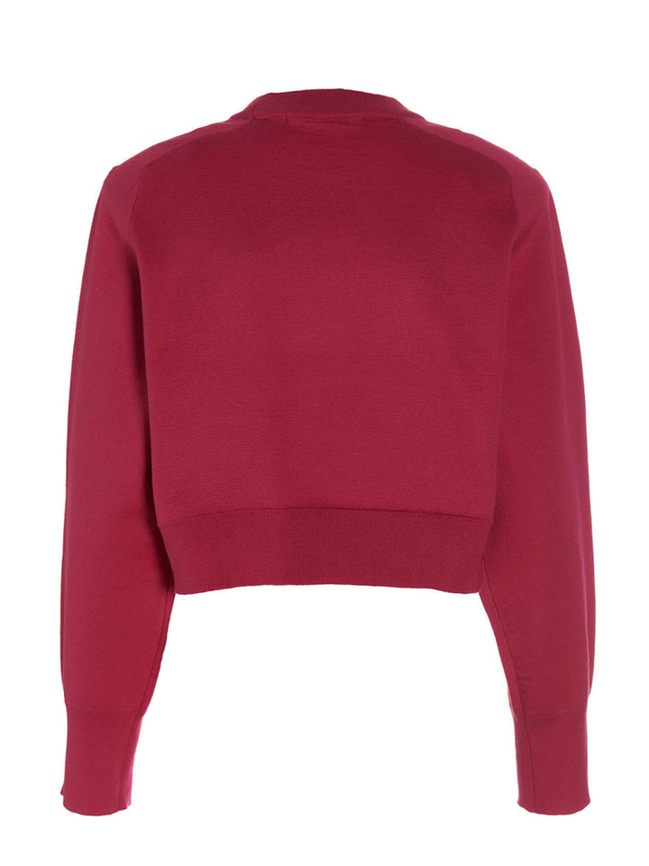 Rotate Birger Christensen Firm Rhinestone Sweatshirt - Fuchsia | 366e0c63deddc6b696e2d63040e86822c6122a1d