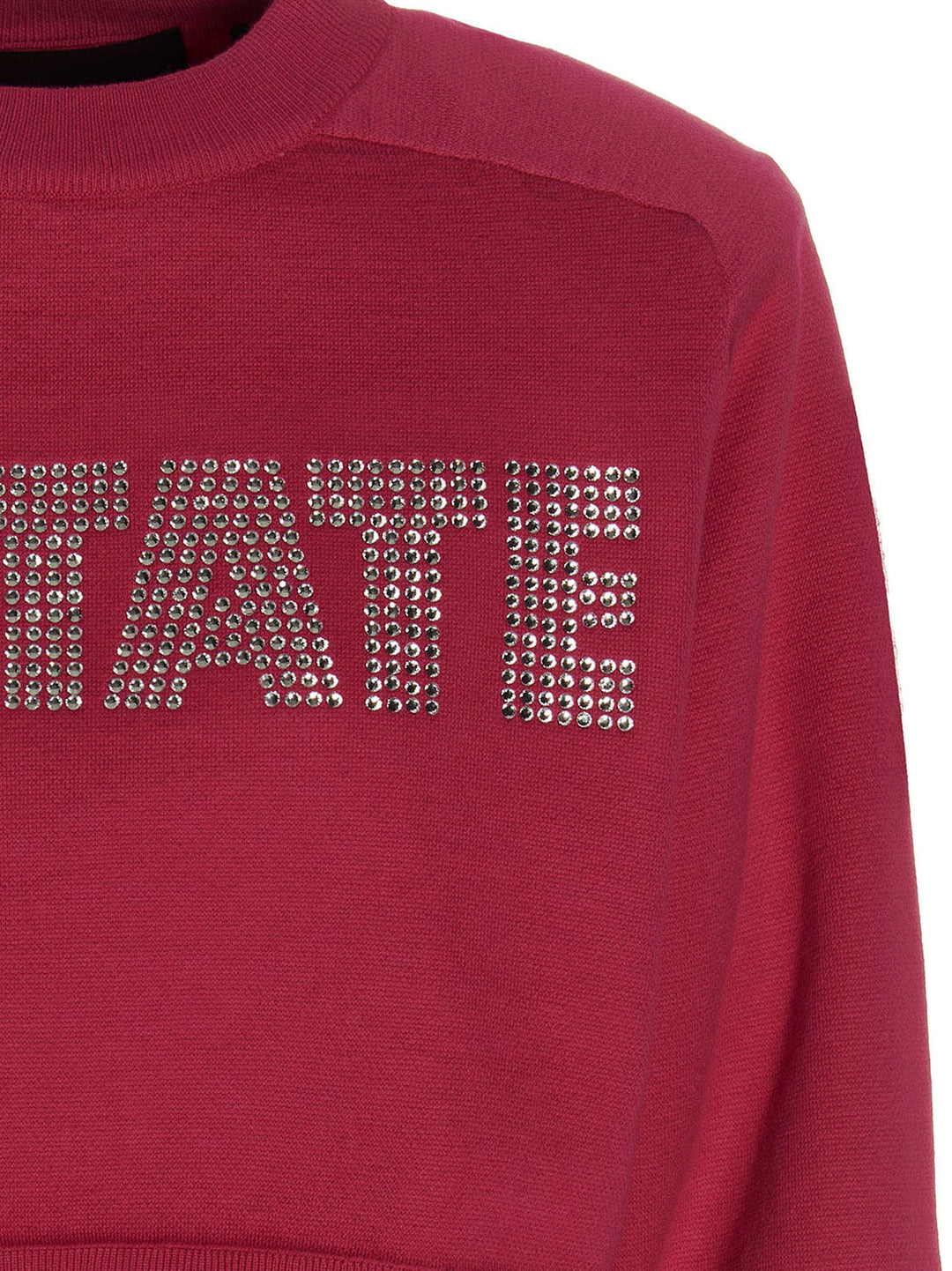 Rotate Birger Christensen Firm Rhinestone Sweatshirt - Fuchsia | fc017b48c0952b06f7716f3ae6d5470672cede53