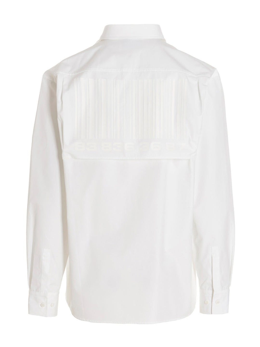 Vtmnts Barcode Shirt and Blouse - White | d953b462b38fc12e14125f856dee3232445fd805