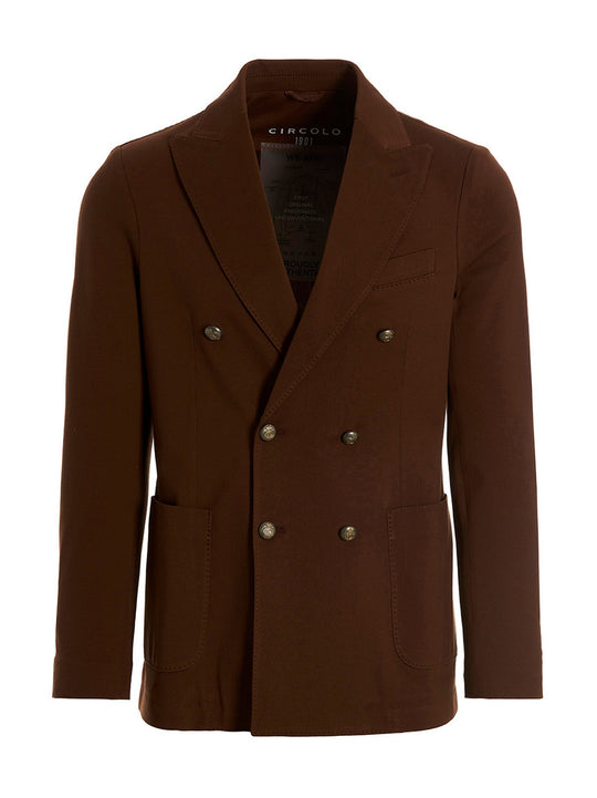 Double breast thread of scotland blazer jacket