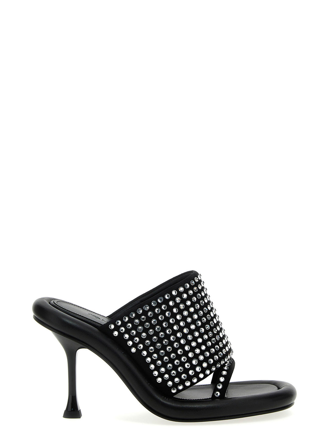 J.W. Anderson Bumber Crystal Sandals - Black | b22409ab9c338550ee09ccdf7b1adc10c13e765d