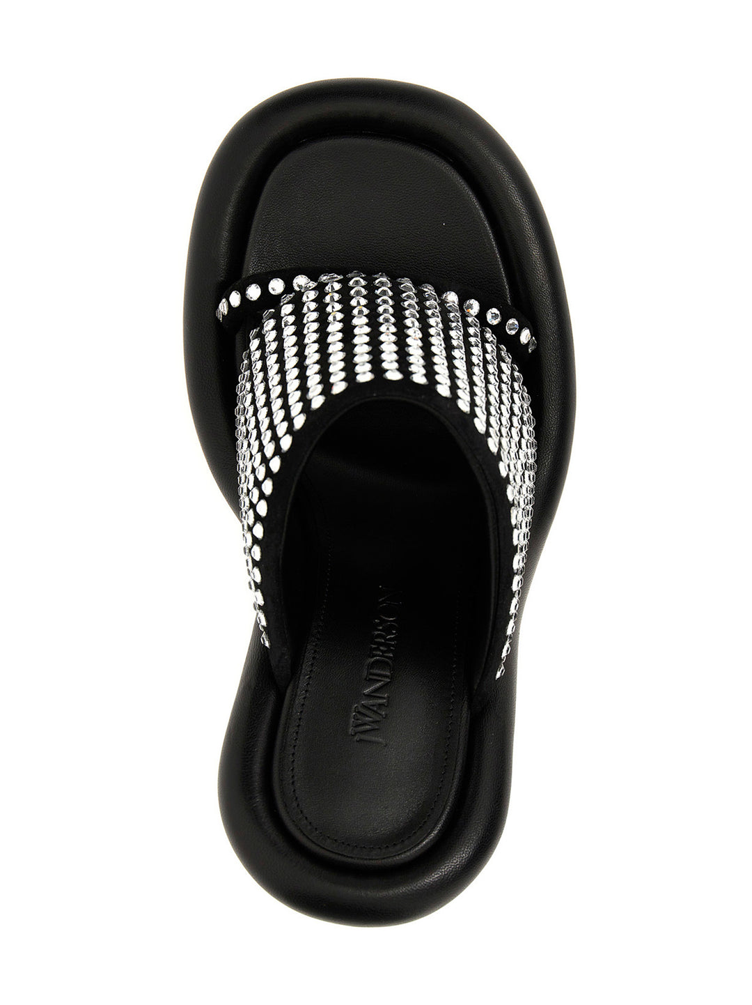 J.W. Anderson Bumber Crystal Sandals - Black | f93692c6693a58434164bc0455c2bd50e5b7fcc6