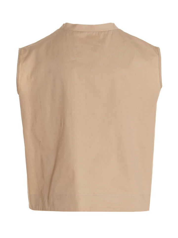 Maison Jejia Pina Shirt and Blouse - Beige | 28fbd3e9b6ca8b5b1822d57ab1cb22a700ec9564