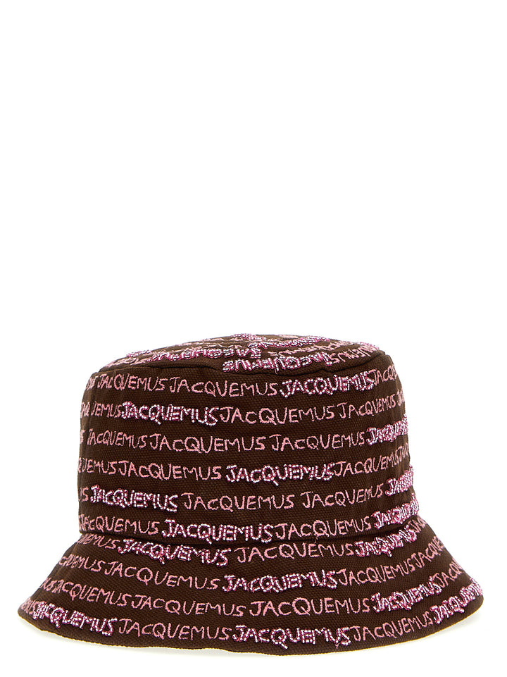 Jacquemus Le Bob Bordado Hats - Brown | b742f0ac43b26e9149ae90dd470cad07296ee4a7