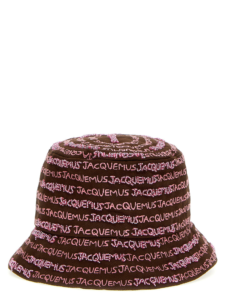 Jacquemus Le Bob Bordado Hats - Brown | 94bb5e9752242b3cf1dc49b1d6ddb3e59320a549