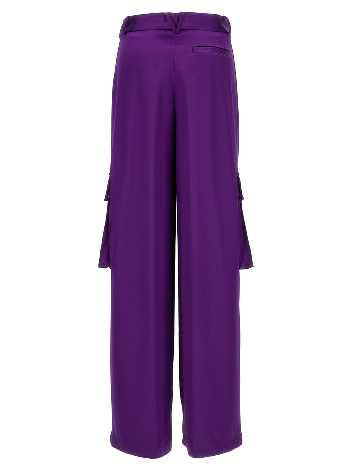 Versace Satin Cargo Pants - Purple | 5b1415637cc3dc1d4f1e5f8eb7dab6b4d75a71a0