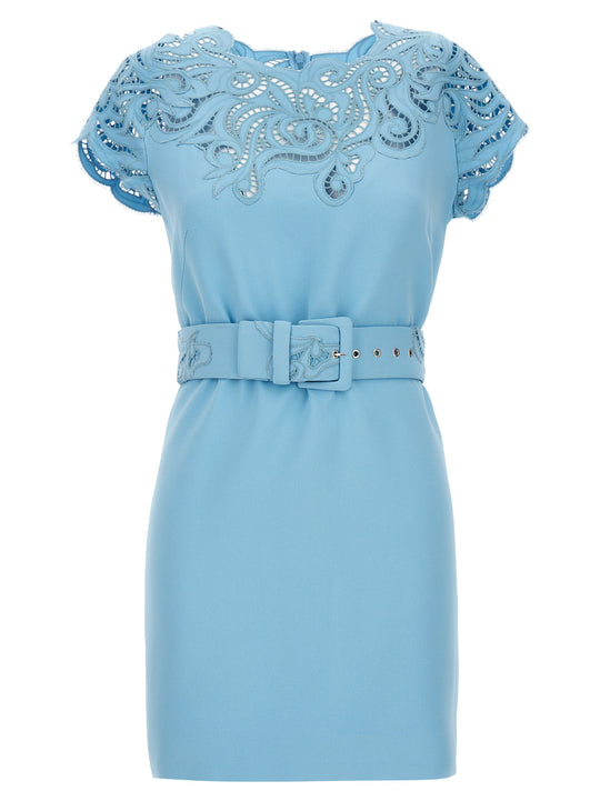 Abito Pizzo Dresses Light Blue