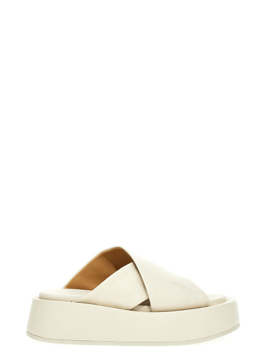 Flat Sandals White
