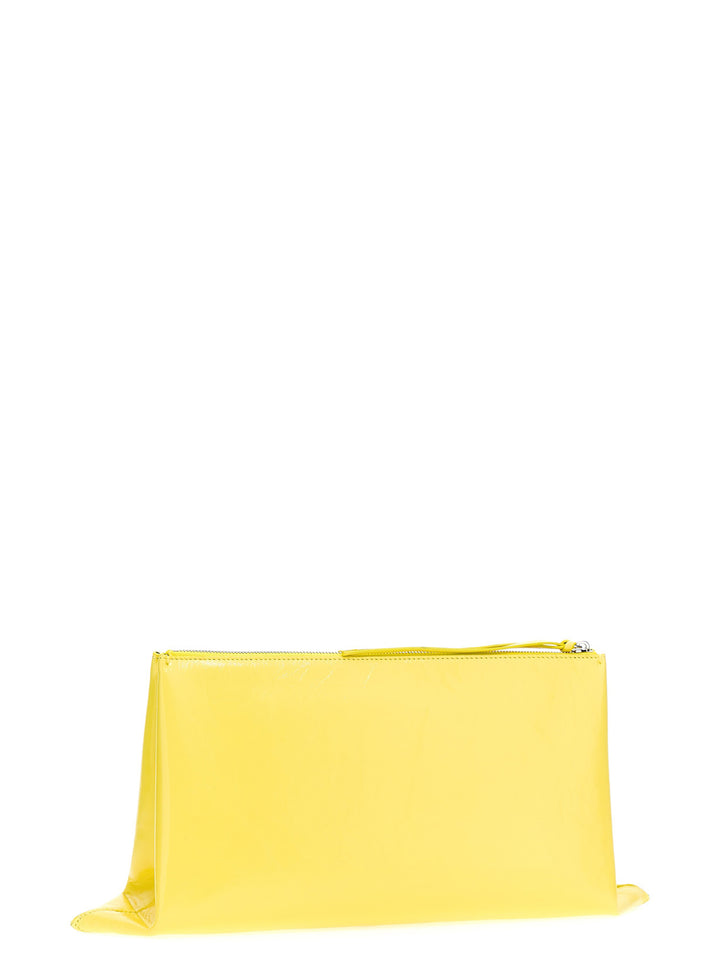 Jil Sander Impero Clutch - Yellow | 0900e4fddf3a25fb0d4db437b8258042aa2fb1be
