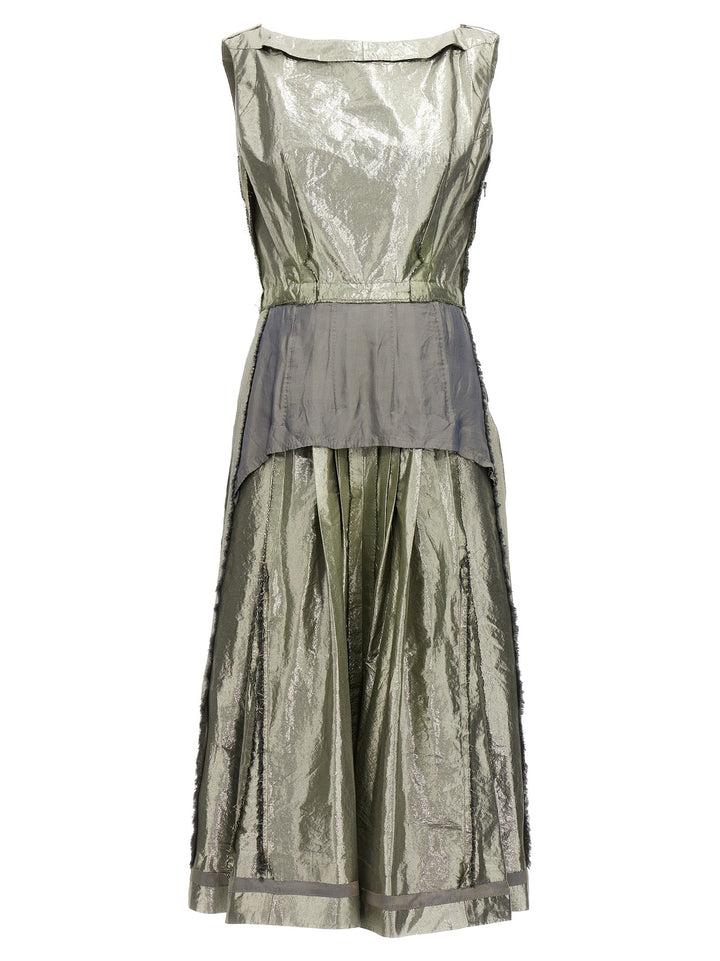 Maison Margiela Laminated Dress Dresses - Silver | 86bdfa287ceb4d60954df0b03006a44b4137fd56