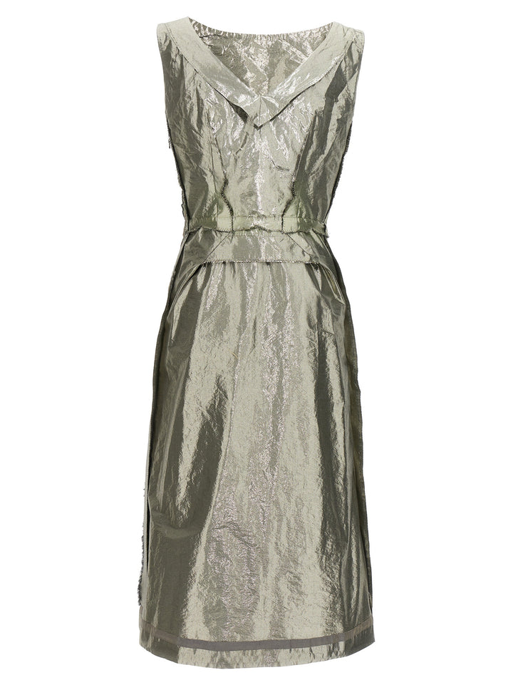 Maison Margiela Laminated Dress Dresses - Silver | 56e1db68009dcdc158e35bbb5f033be70964d233
