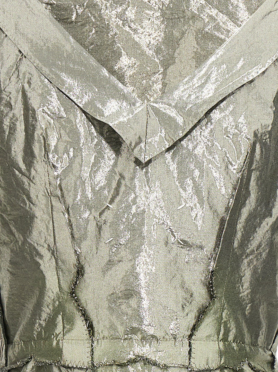 Maison Margiela Laminated Dress Dresses - Silver | 2e1b03a0705ed67c449cb86028428aaccc989edc