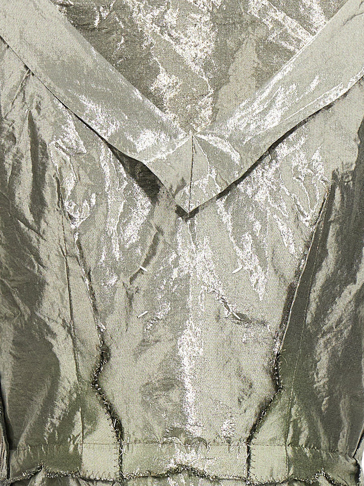 Maison Margiela Laminated Dress Dresses - Silver | 2e1b03a0705ed67c449cb86028428aaccc989edc