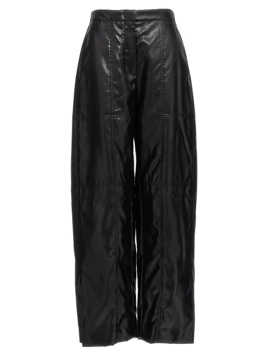 Coated Pants Black