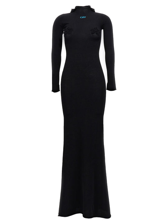 Long Hooded Dress Dresses Black