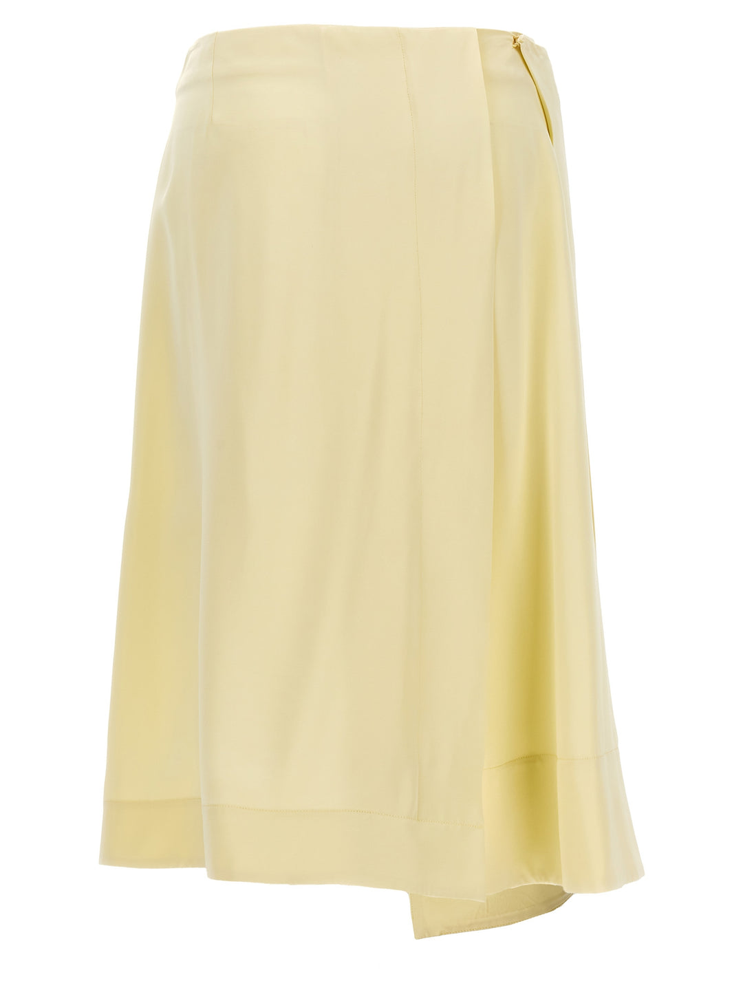 Jil Sander Satin Skirt With Side Slit Skirts - Yellow | 59b6a3d883e45de74646234bece435199a7e1d5a