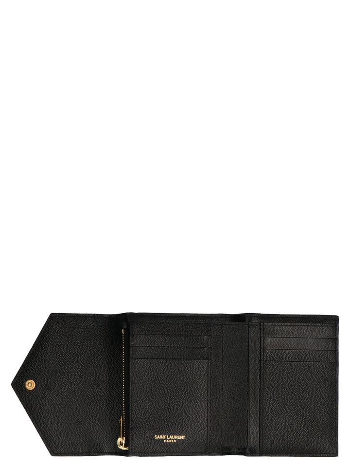 Saint Laurent Envelop Wallets and Card Holders - Black | 91c6499a09ca7049aa636a178668ddfb8fc361b9