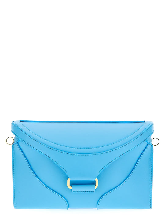 Bag With Shoulder Strap Clutch Light Blue
