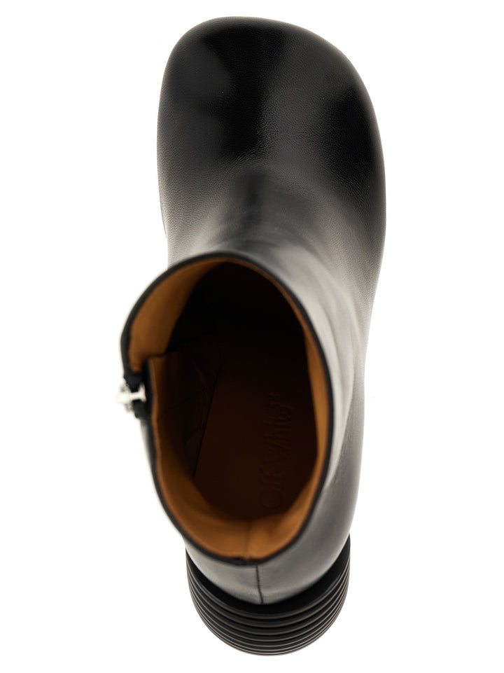 Off-White Tonal Spring Boots and Ankle Boots - Black | 600e4fc18eb486f605fe299ab8e6151b9af99978