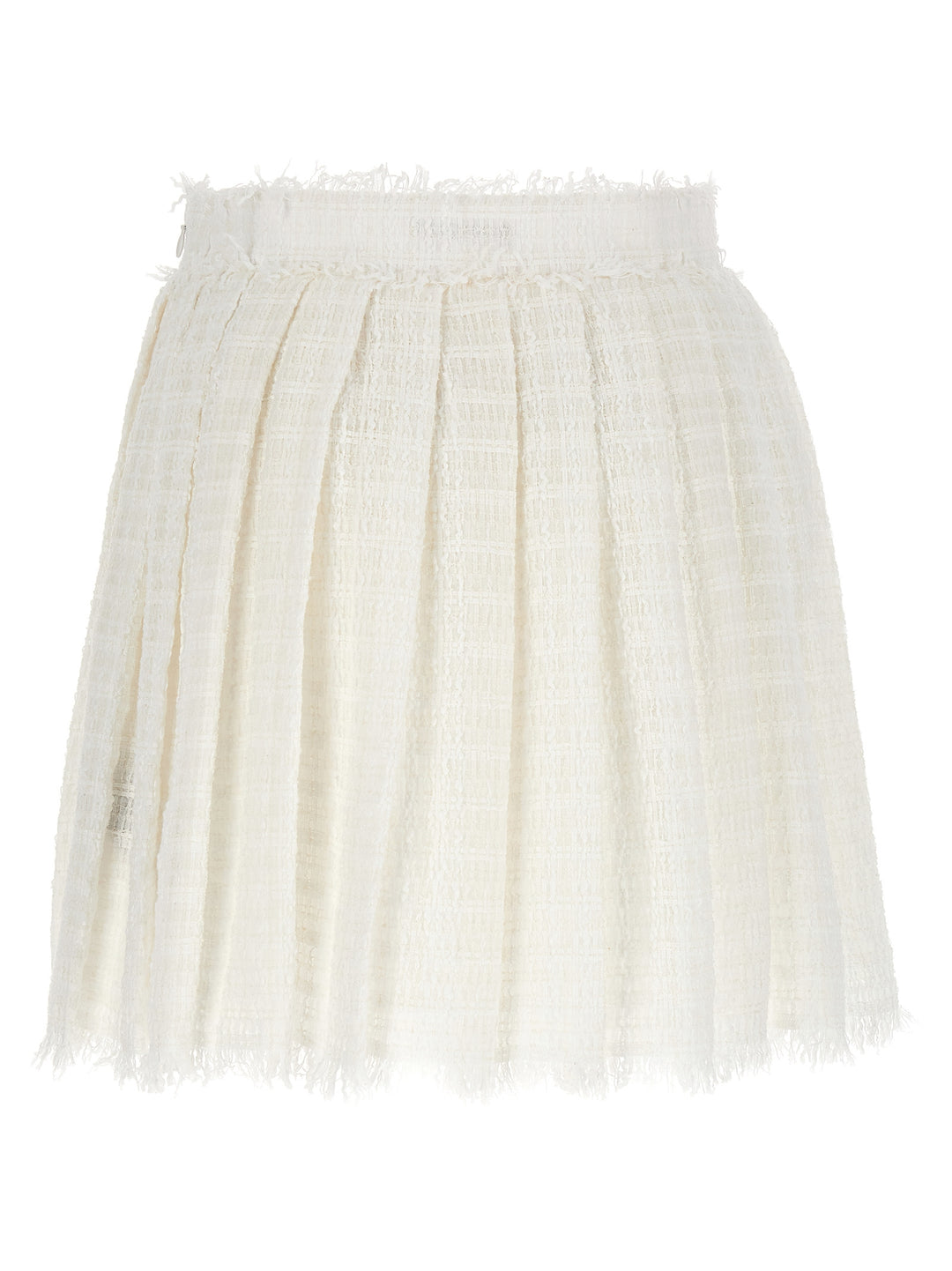Balmain Tweed Skater Skirt Skirts - White | 955c7ce91b656648680aac8c07be03c3343b048d