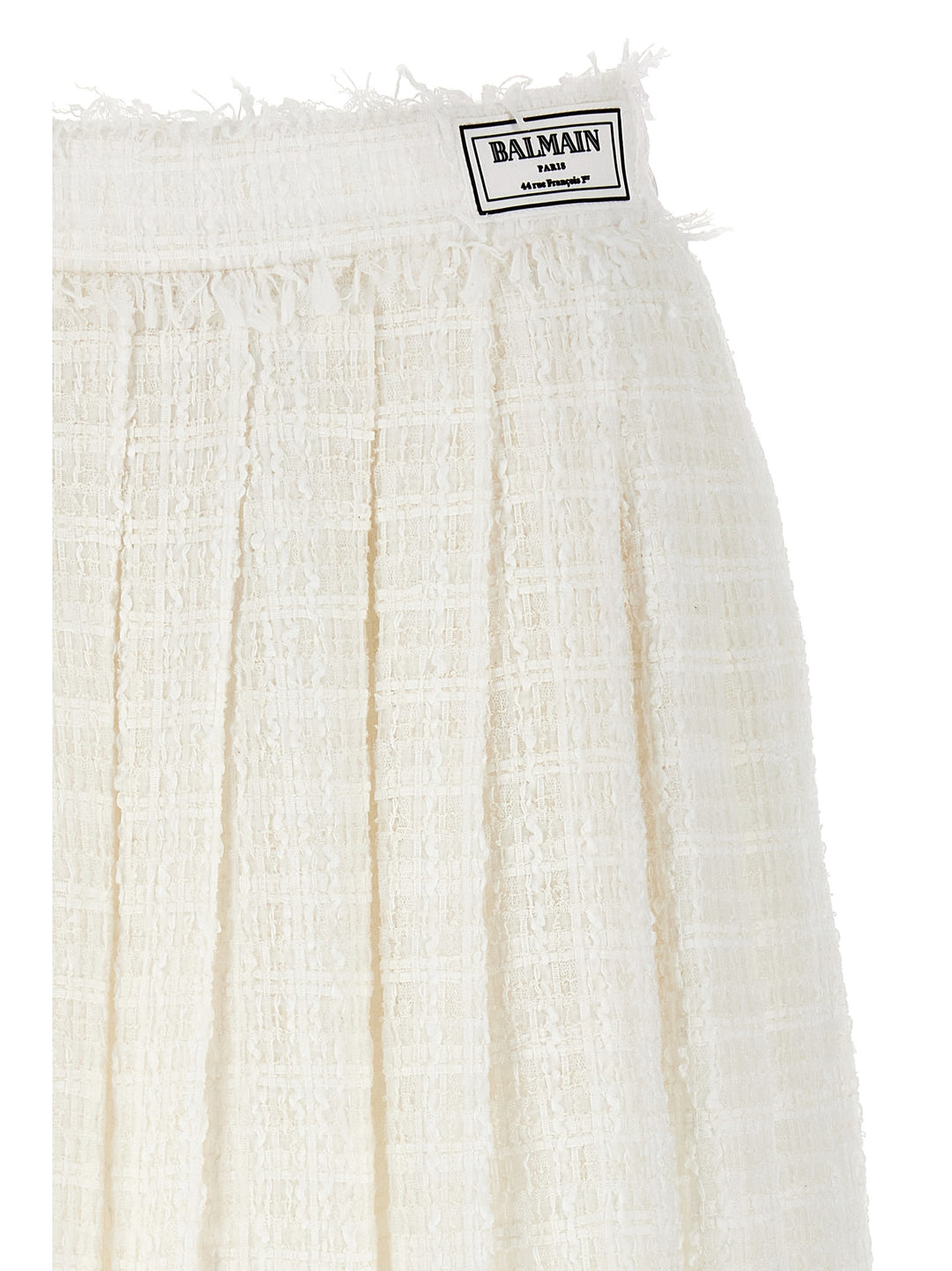 Balmain Tweed Skater Skirt Skirts - White | 2914bba790e2e6acf620ad99de5ccf26d2205910
