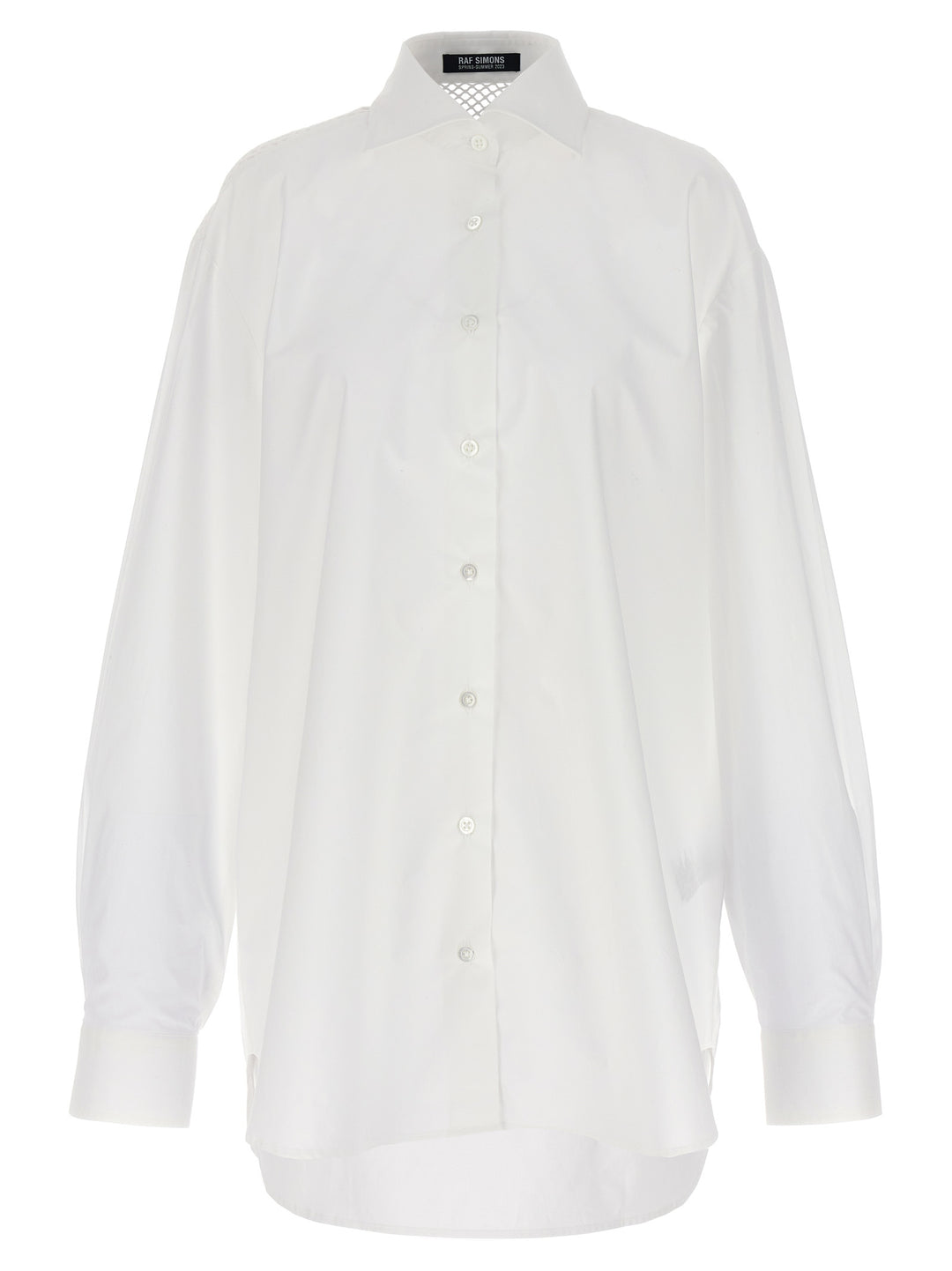 Raf Simons Mesh Insert Shirt Shirt and Blouse - White | 01a67d40d42ca412a41e6a89a50a740c6a74c783