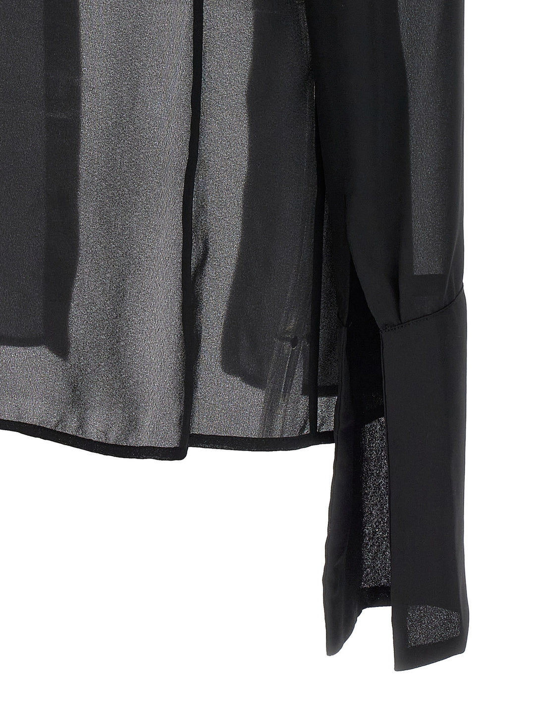 Monot Georgette Shirt and Blouse - Black | 8f1133a3917350ded9ac88b920a2e40379805ec7