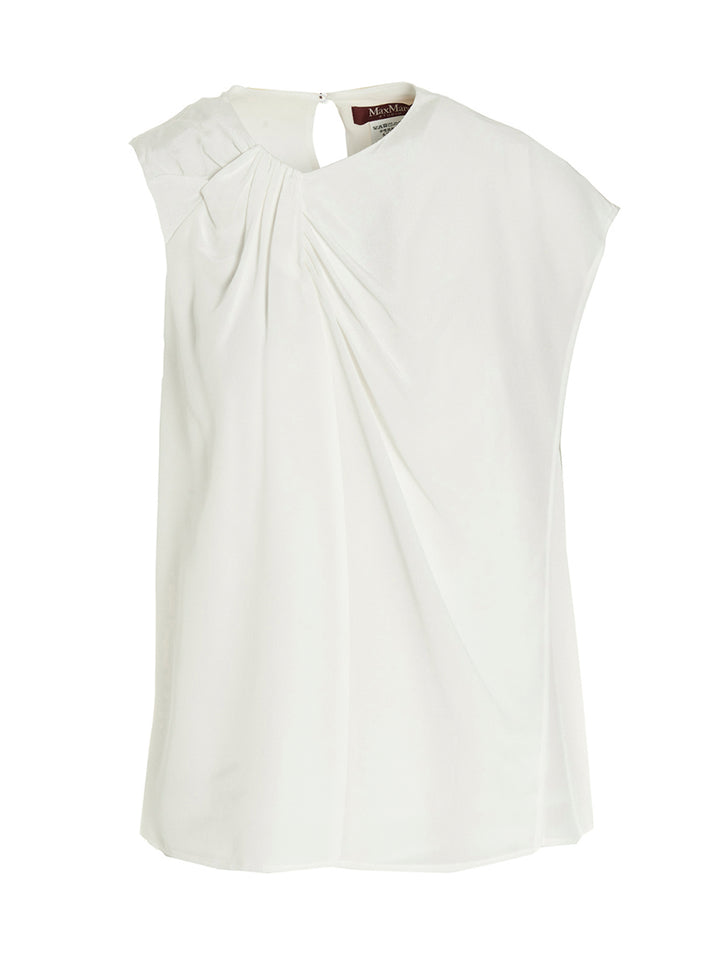 Max Mara Studio Baylda Tops - White | accbe749f0a5b0636d44b31a55046cdeaa456f1c
