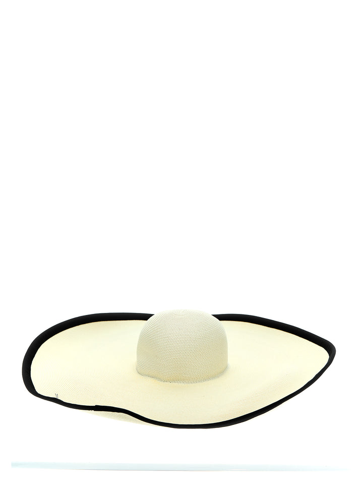 Max Mara Robert Hats - White/Black | 6505c64be9d6cd65d53a08fe3e3b55ccb8ef7839