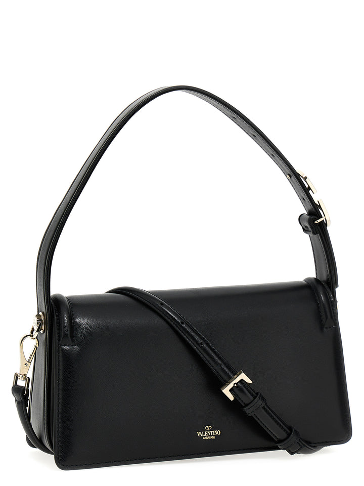 Valentino Garavani Le Grand Deuxième Shoulder Bags - Black | b0a92fd7dabfbe9d998376f8c0ec92550dd27c02