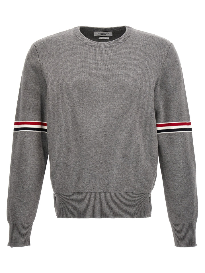 Thom Browne Classic Sweater Sweaters and Cardigans - Gray | ecee1f0524cca86c626585149f15657182254ba6