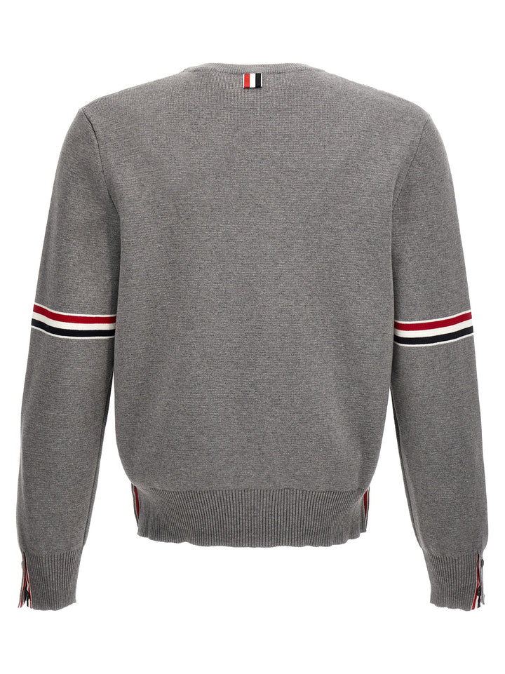 Thom Browne Classic Sweater Sweaters and Cardigans - Gray | 4deda6f5aa8ca1e00e75501b8141c0bc7daea682