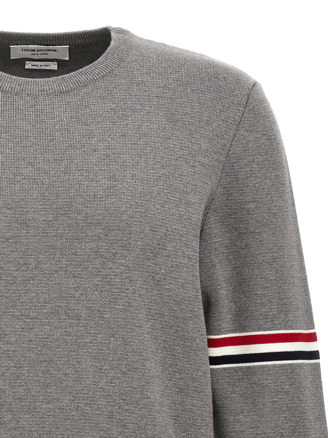 Thom Browne Classic Sweater Sweaters and Cardigans - Gray | 72d0b9a50ff59fa3a11805794ae2b5f2514ffd12