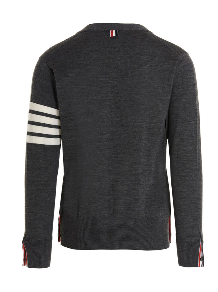 Thom Browne Merino Wool Cardigan Sweaters and Cardigans - Gray | 7935b98f65877e3ed3efb730ffa6b7206c4d6a95