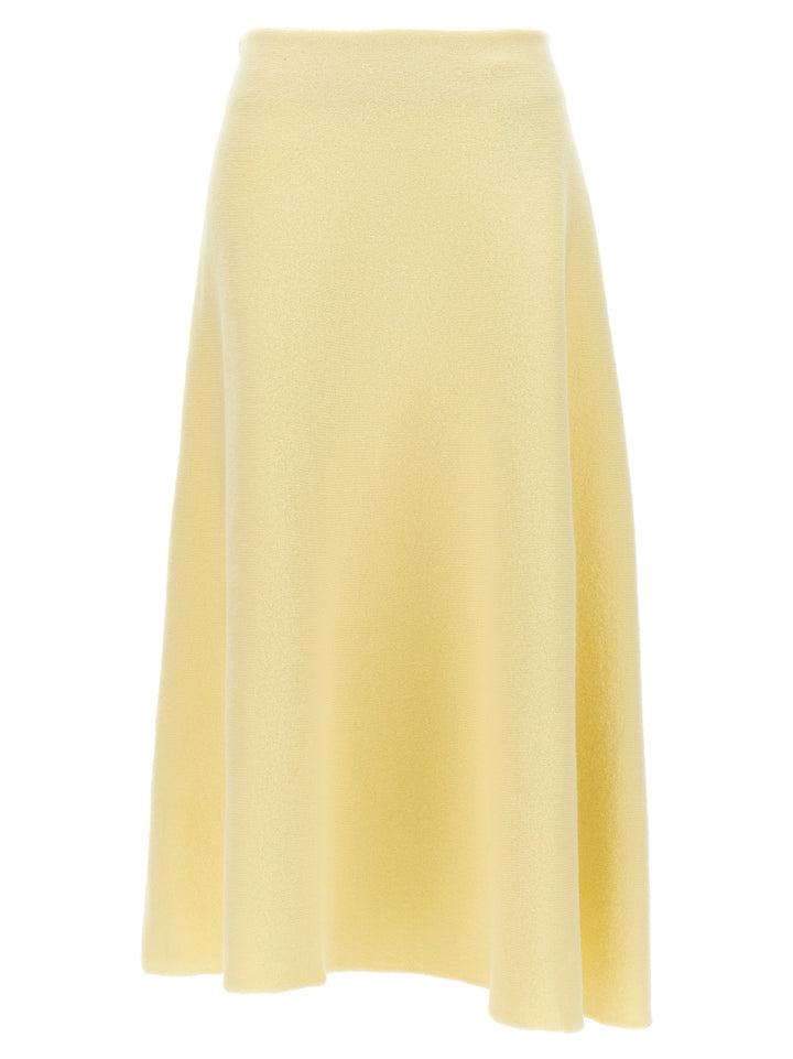 Jil Sander Wool Skirt Skirts - Yellow | f113fcd109c353a2332a38ffaac8a9f718f2663e