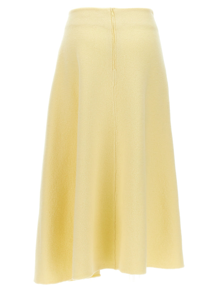 Jil Sander Wool Skirt Skirts - Yellow | ed57f94011492f7fa2810eba50af8c50d72fb948