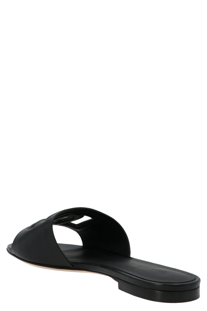 Dolce & Gabbana Dg Millennials Sandals - Black | 12707e094851eccc3f2b16936582ae3f27cff763