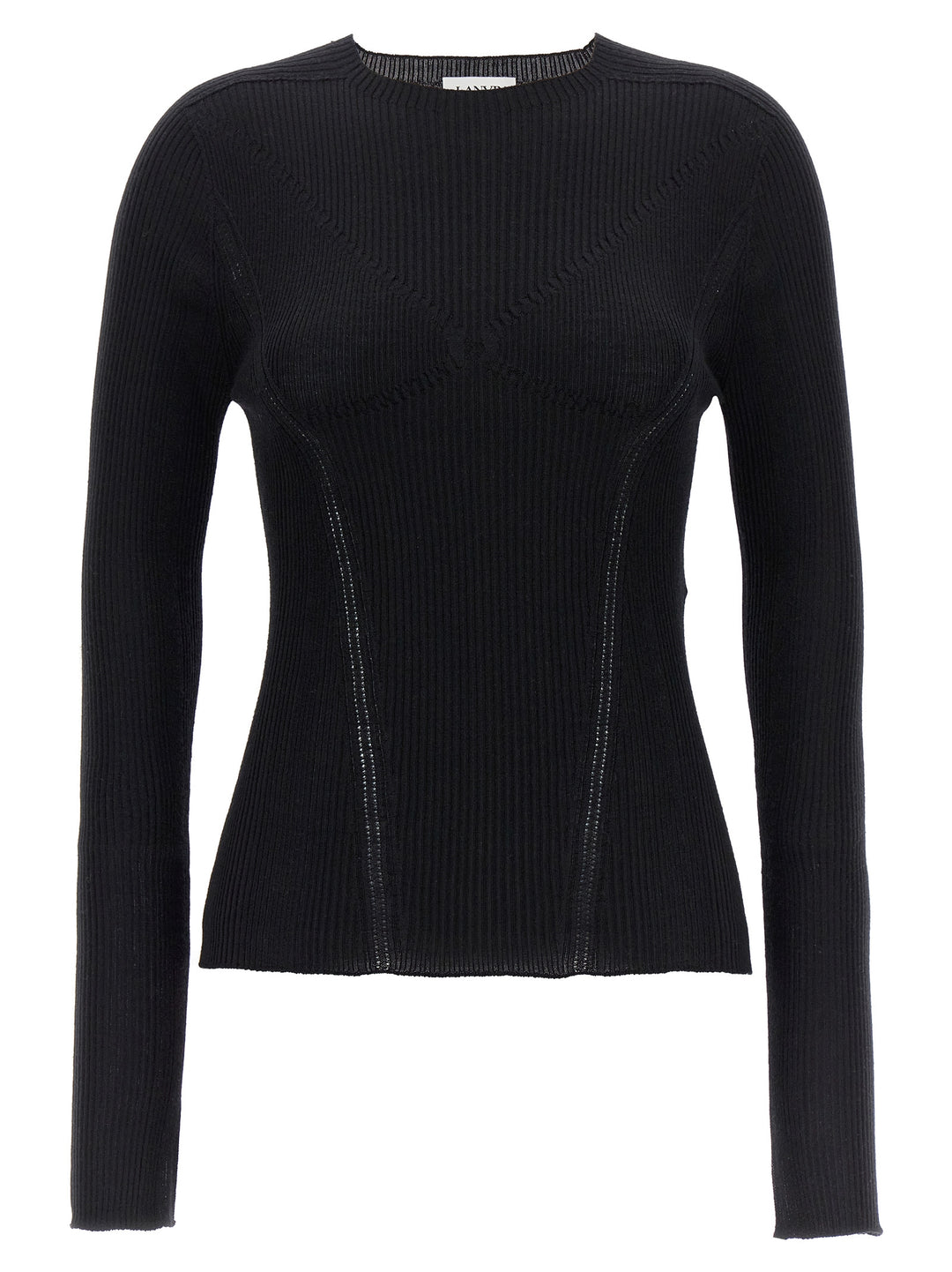 Lanvin Ribbed Sweater Sweaters and Cardigans - Black | a96583bbb0782c23b779d0e32fe06aceb92658b0