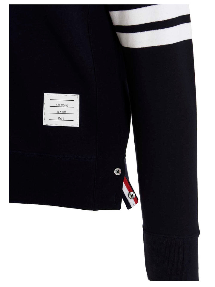 Thom Browne 4 Bar Sweatshirt - Blue | 087823ea4b4d1bd4c407cf7f87fe7ea6759ca7ad