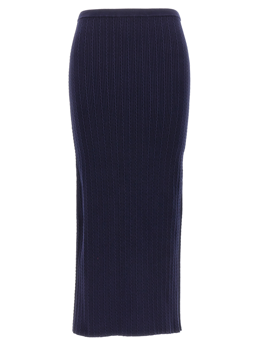 Alessandra Rich Knit Midi Skirt Skirts - Blue | 81d0f57084e867e77a4daaa8edd23b3c1da9da17